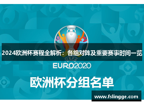 2024欧洲杯赛程全解析：各组对阵及重要赛事时间一览